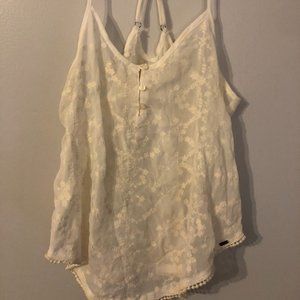 Garage Sheer Lace Tank